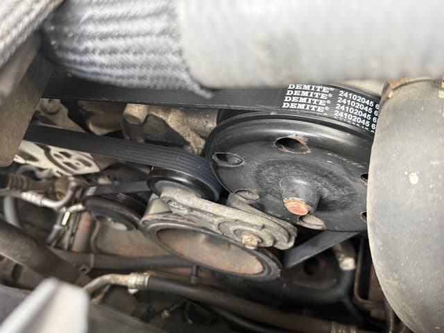 Serpentine belt installation